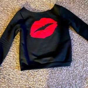 Super cute Off shoulder black sweater